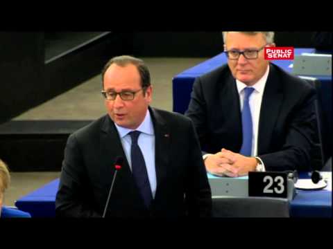 François Hollande répond à Marine Le Pen au Parlement européen