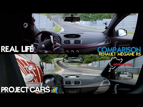 Project CARS Vs Real Life - Renault Megane RS @ Nordschleife - Comparison